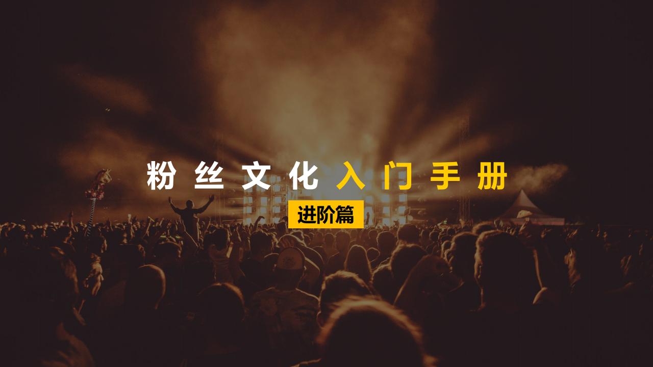 粉丝文化入门手册（进阶篇）