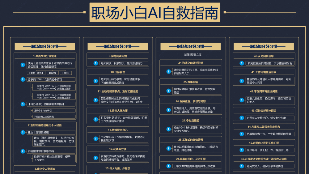 职场小白AI自救指南